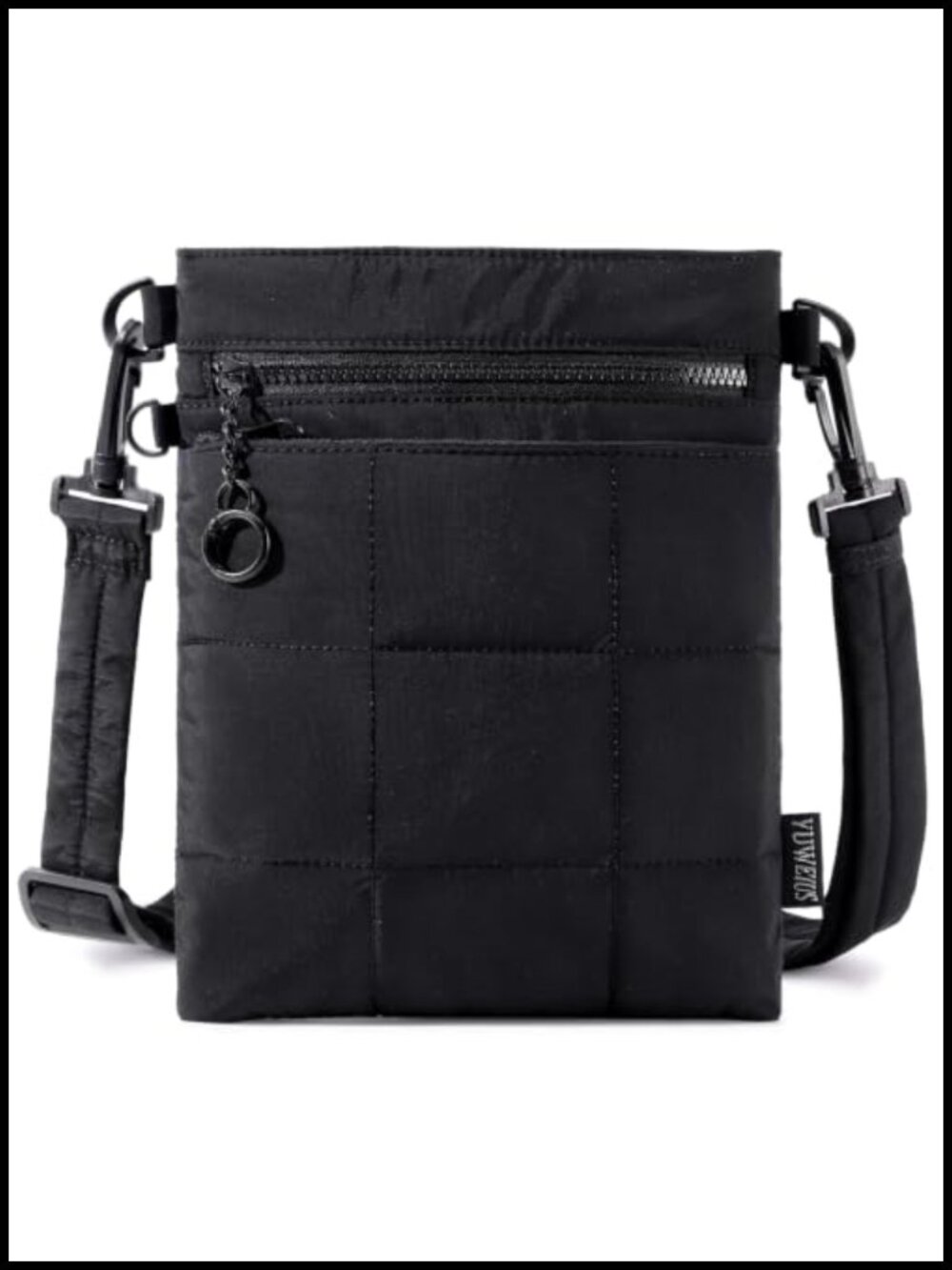 Puffer Crossbody Bag RFID Blocking Nylon Quilted Cross Body Purse